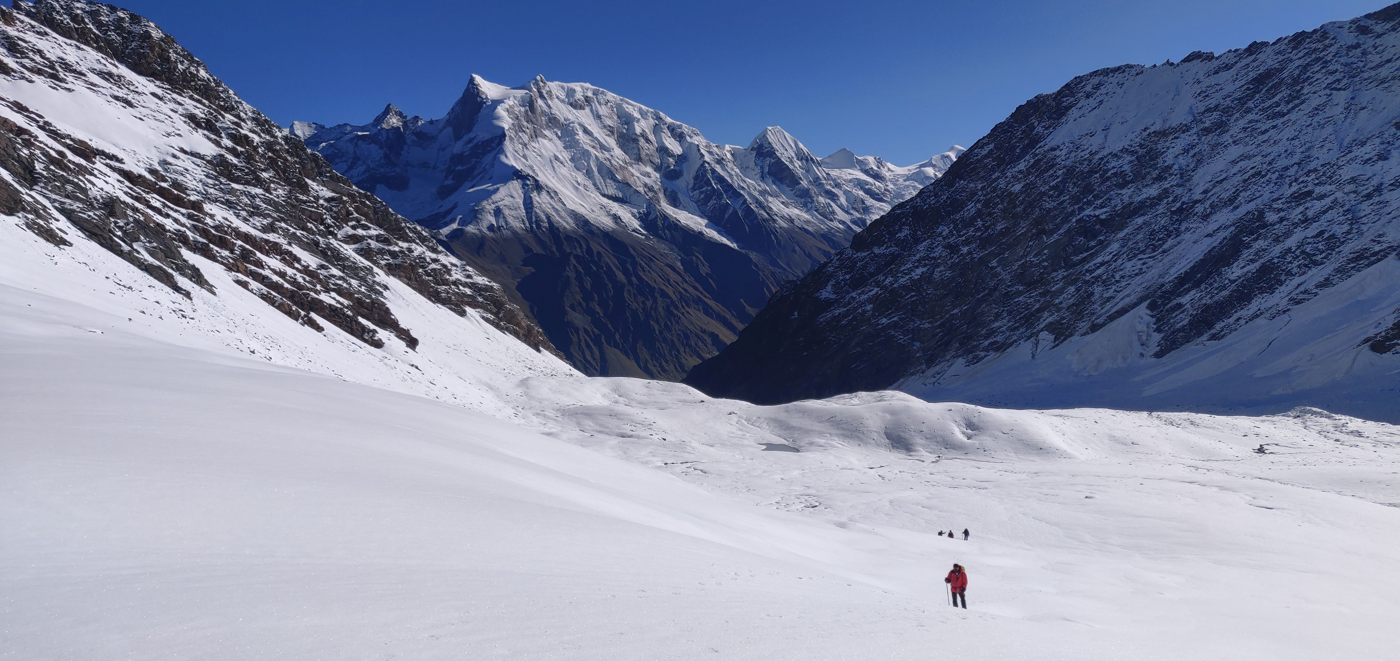 Mountain expedition view