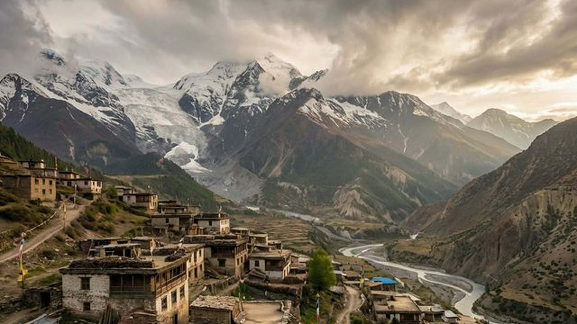 Traditional Village in Manaslu