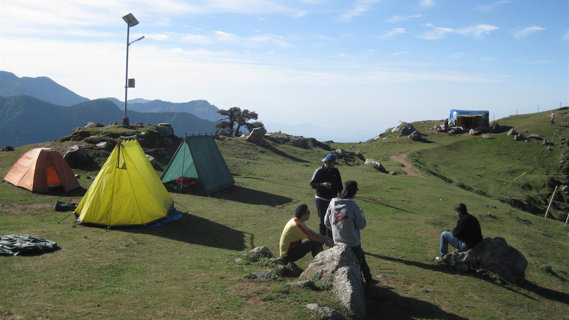 Camping at Triund Top